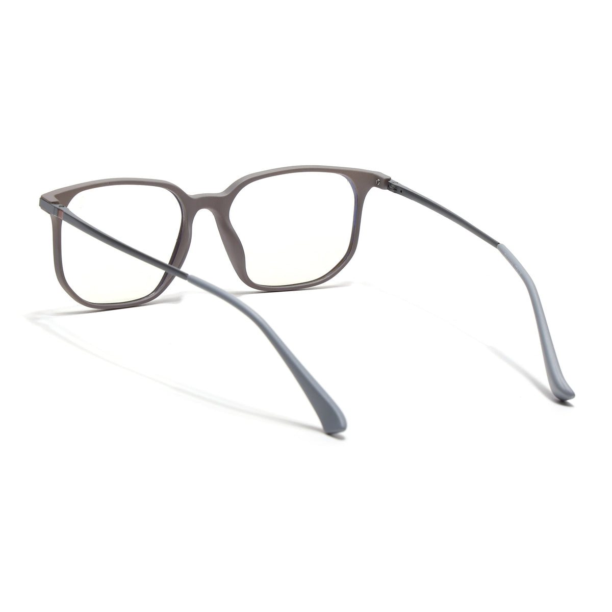 Eyejack Domino Grey Square Eyeglasses for Men & Women (TR1005FCL1676-C5)