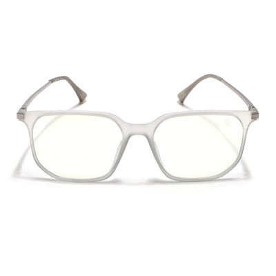 Eyejack Domino Matt Grey Square Eyeglasses for Men & Women (TR1005FCL1677-C6)