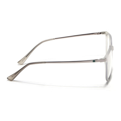 Eyejack Domino Matt Grey Square Eyeglasses for Men & Women (TR1005FCL1677-C6)