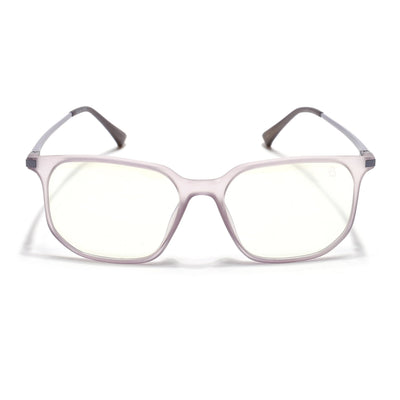 Eyejack Domino Purple Square Eyeglasses for Men & Women (TR1005FCL1679-C8)