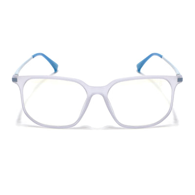Eyejack Domino Light Purple Square Eyeglasses for Men & Women (TR1005FCL1680-C9)