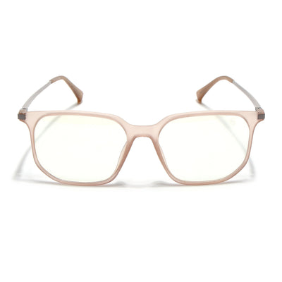 Eyejack Domino Matt Brown Square Eyeglasses for Men & Women (TR1005FCL1682-C11)
