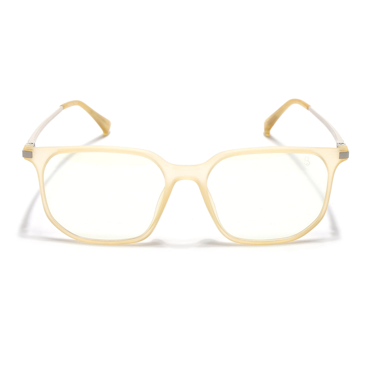 Eyejack Domino Yellow Square Eyeglasses for Men & Women (TR1005FCL1683-C12)