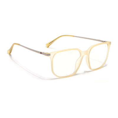 Eyejack Domino Yellow Square Eyeglasses for Men & Women (TR1005FCL1683-C12)