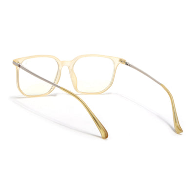 Eyejack Domino Yellow Square Eyeglasses for Men & Women (TR1005FCL1683-C12)