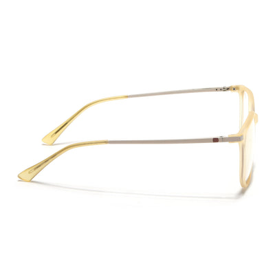 Eyejack Domino Yellow Square Eyeglasses for Men & Women (TR1005FCL1683-C12)