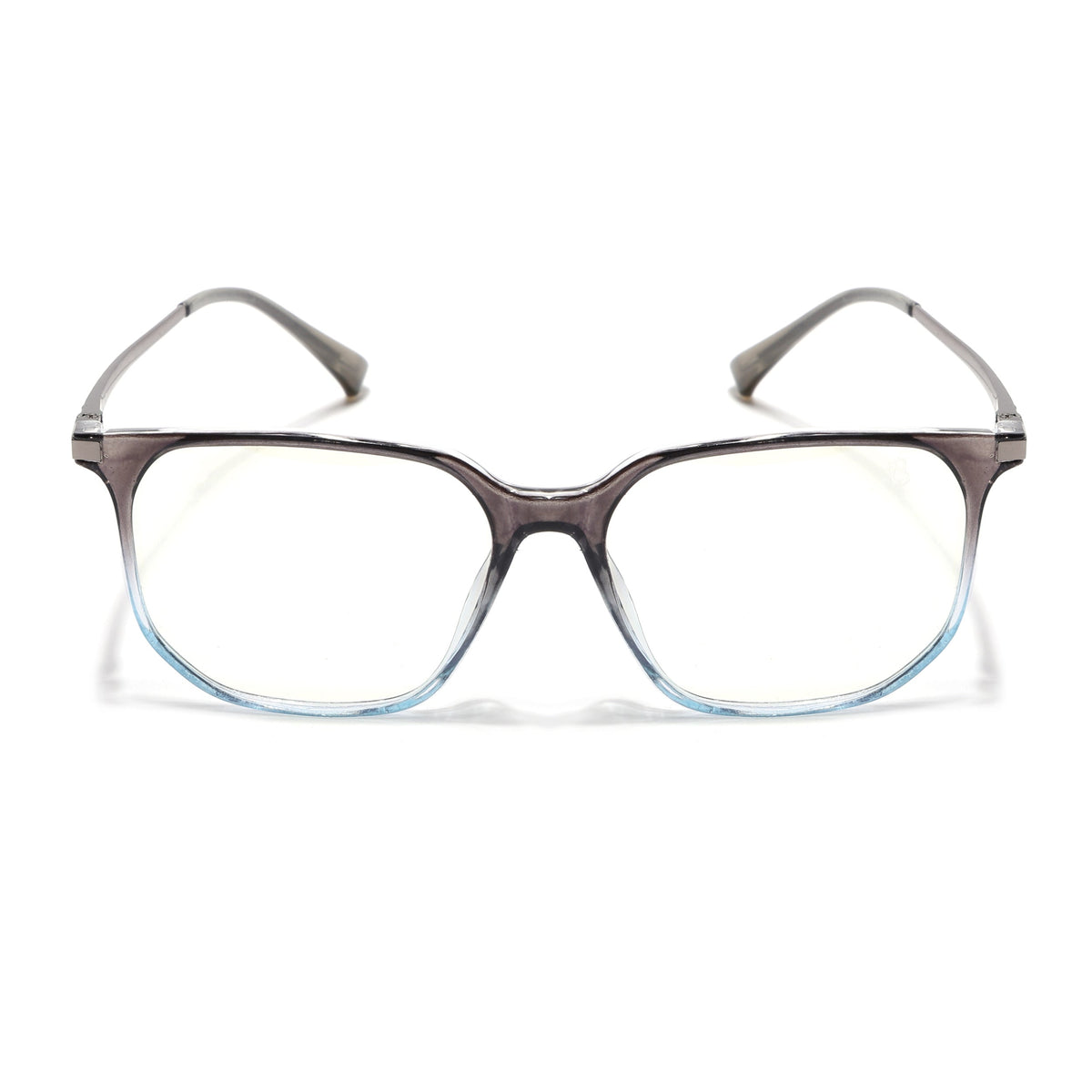 Eyejack Domino Black & Clear Square Eyeglasses for Men & Women (TR1005FCL1684-C13)