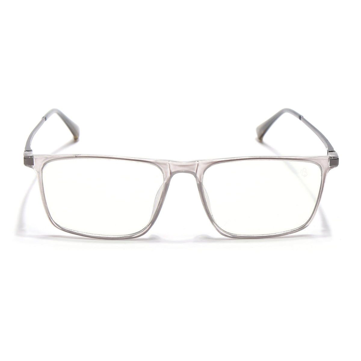 Eyejack Domino Transparent Rectangle Eyeglasses for Men & Women (TR1006FCL1688-C3)