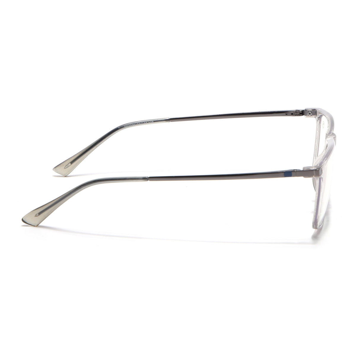 Eyejack Domino Transparent Rectangle Eyeglasses for Men & Women (TR1006FCL1688-C3)