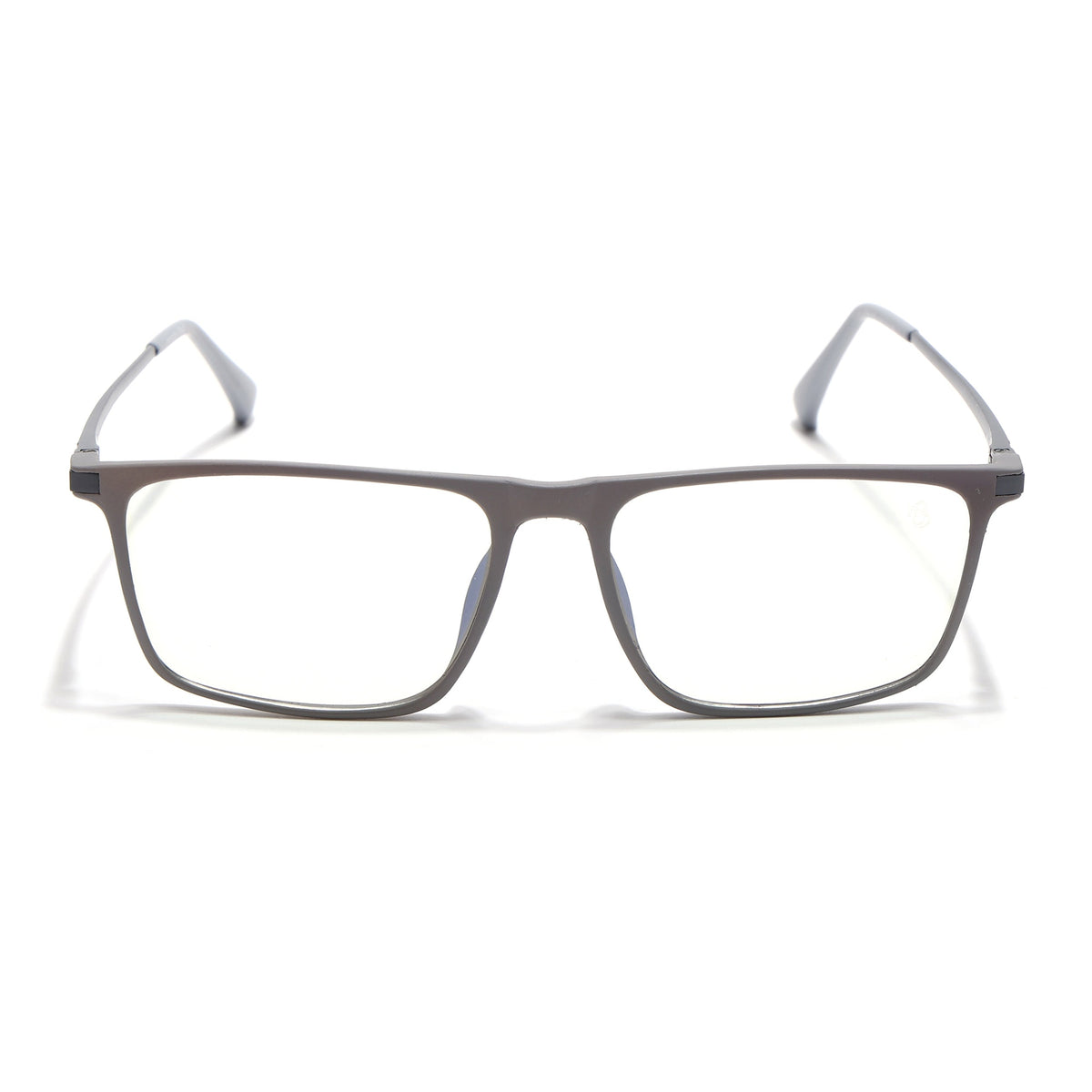 Eyejack Domino Grey Rectangle Eyeglasses for Men & Women (TR1006FCL1690-C5)