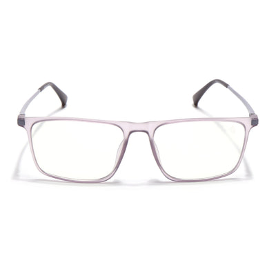 Eyejack Domino Purple Rectangle Eyeglasses for Men & Women (TR1006FCL1693-C8)