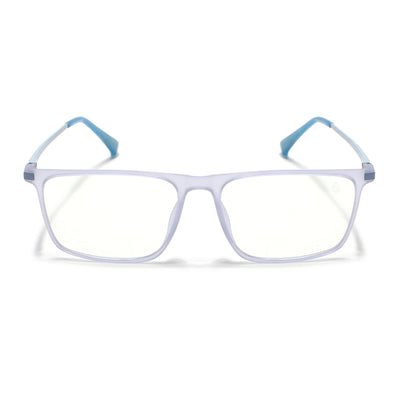Eyejack Domino Light Purple Rectangle Eyeglasses for Men & Women (TR1006FCL1694-C9)