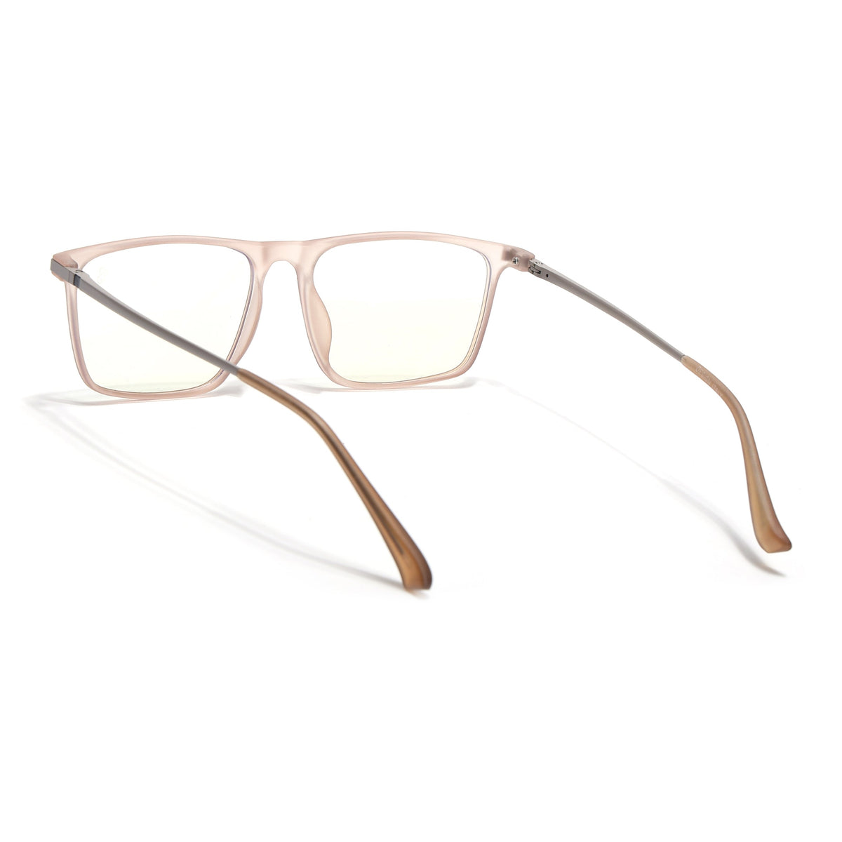 Eyejack Domino Matt Brown Rectangle Eyeglasses for Men & Women (TR1006FCL1696-C11)