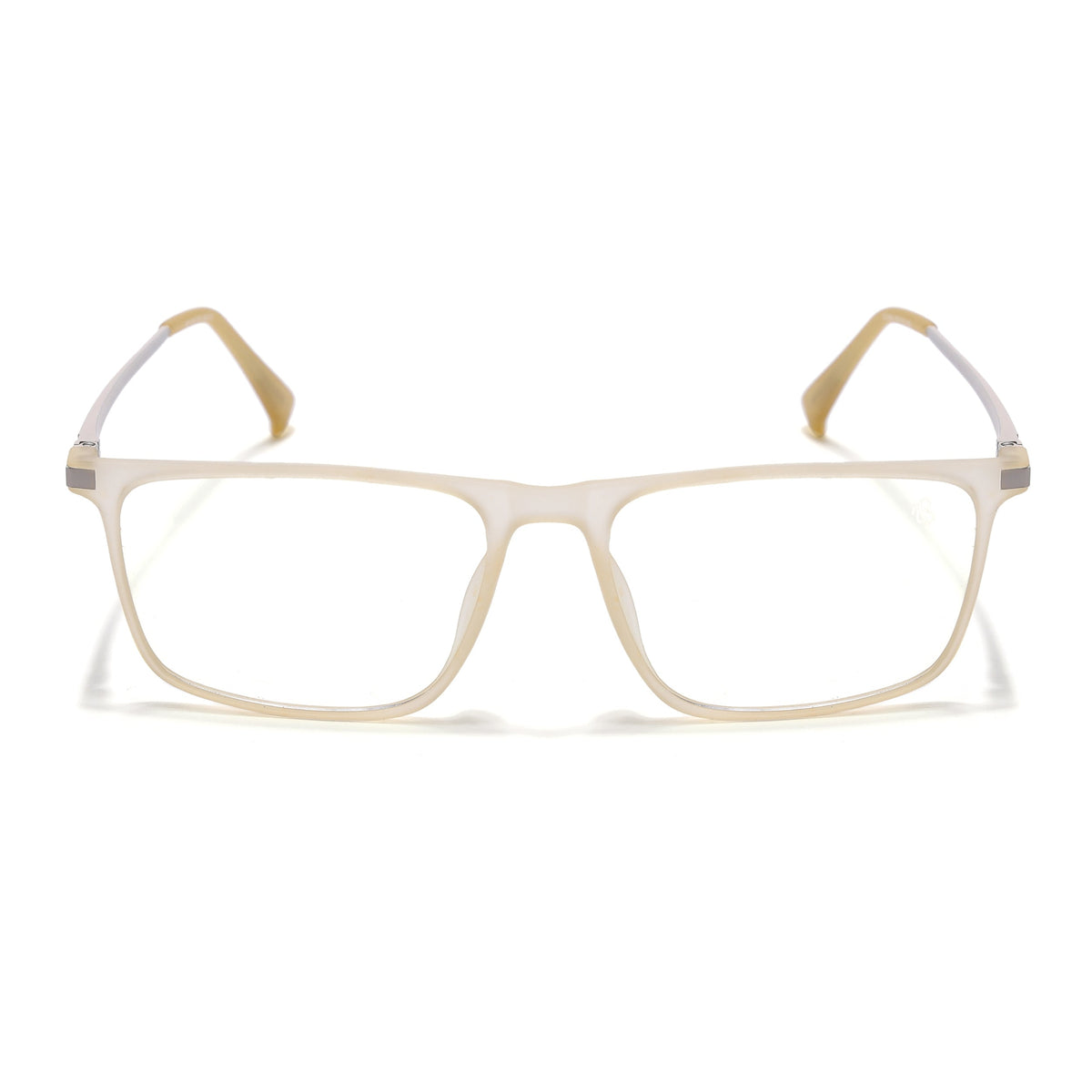 Eyejack Domino Yellow Rectangle Eyeglasses for Men & Women (TR1006FCL1697-C12)