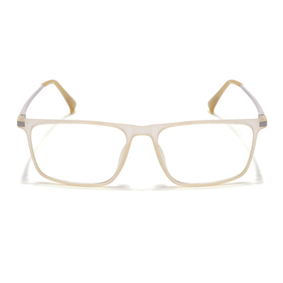 Eyejack Domino Yellow Rectangle Eyeglasses for Men & Women (TR1006FCL1697-C12)