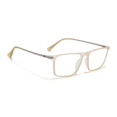 Eyejack Domino Yellow Rectangle Eyeglasses for Men & Women (TR1006FCL1697-C12)