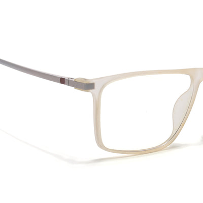 Eyejack Domino Yellow Rectangle Eyeglasses for Men & Women (TR1006FCL1697-C12)