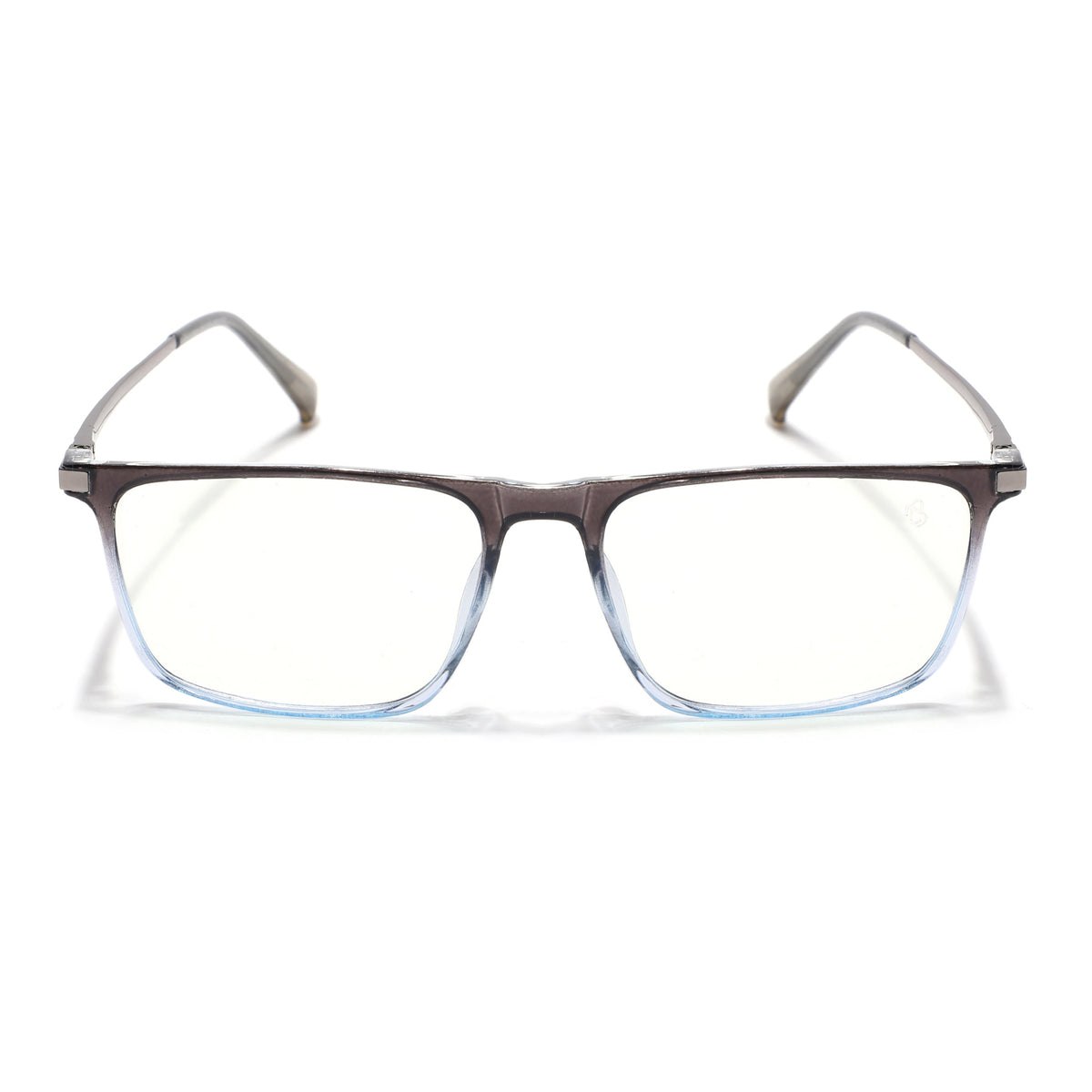 Eyejack Domino Black & Clear Rectangle Eyeglasses for Men & Women (TR1006FCL1698-C13)