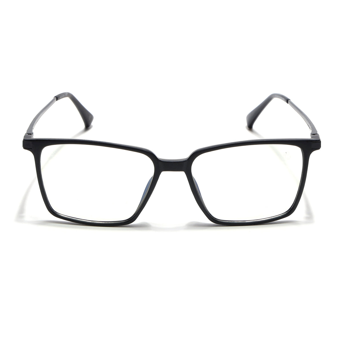 Eyejack Domino Matt Black Square Eyeglasses for Men & Women (TR1007FCL1701-C2)