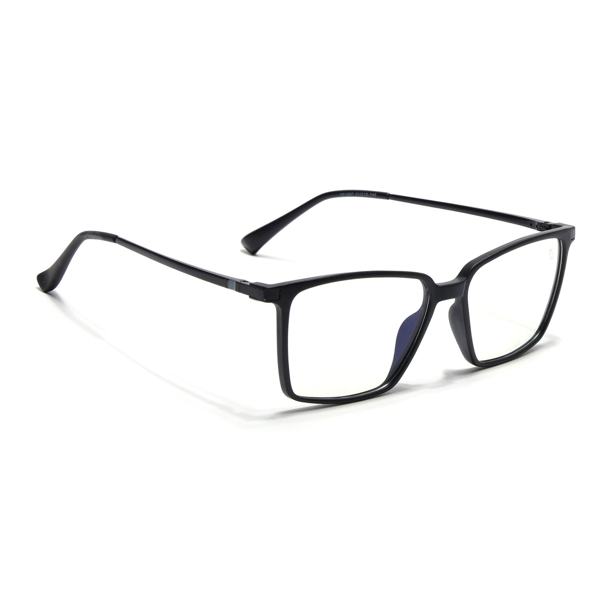 Eyejack Domino Matt Black Square Eyeglasses for Men & Women (TR1007FCL1701-C2)
