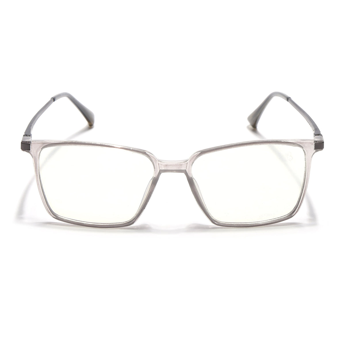Eyejack Domino Transparent Square Eyeglasses for Men & Women (TR1007FCL1702-C3)