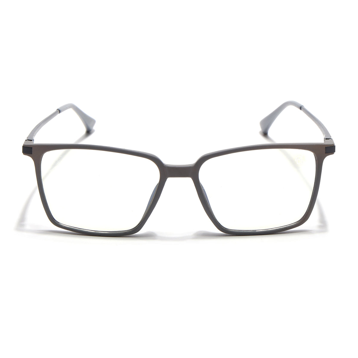 Eyejack Domino Grey Square Eyeglasses for Men & Women (TR1007FCL1704-C5)