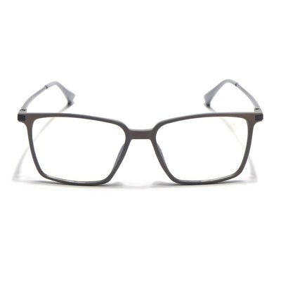 Eyejack Domino Grey Square Eyeglasses for Men & Women (TR1007FCL1704-C5)