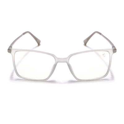 Eyejack Domino Matt Grey Square Eyeglasses for Men & Women (TR1007FCL1705-C6)