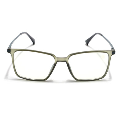 Eyejack Domino Olive Square Eyeglasses for Men & Women (TR1007FCL1706-C7)
