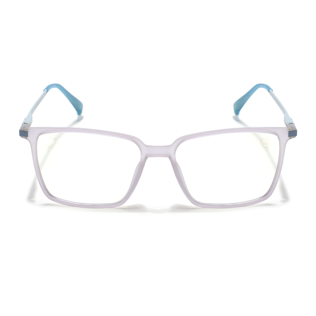 Eyejack Domino Light Purple Square Eyeglasses for Men & Women (TR1007FCL1708-C9)