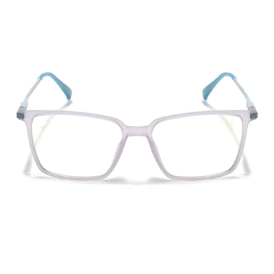 Eyejack Domino Light Purple Square Eyeglasses for Men & Women (TR1007FCL1708-C9)