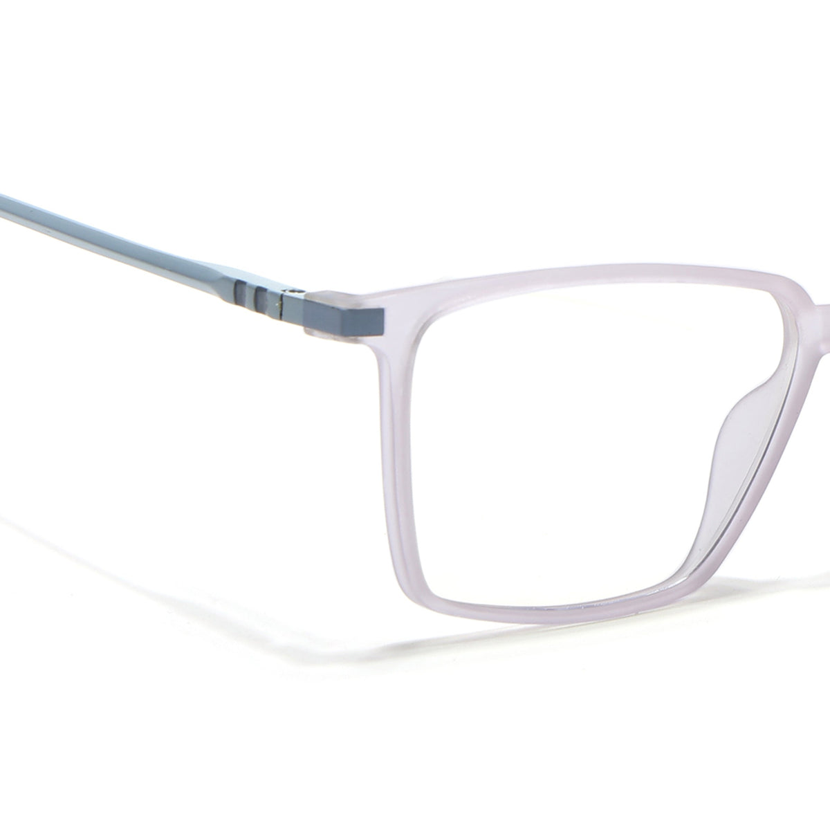 Eyejack Domino Light Purple Square Eyeglasses for Men & Women (TR1007FCL1708-C9)