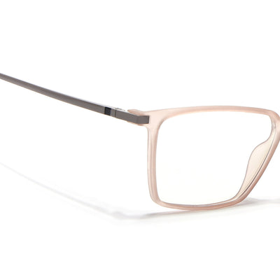 Eyejack Domino Matt Brown Square Eyeglasses for Men & Women (TR1007FCL1710-C11)