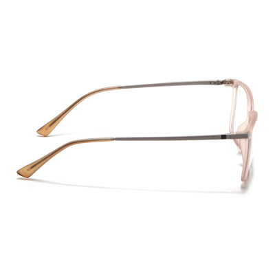Eyejack Domino Matt Brown Square Eyeglasses for Men & Women (TR1007FCL1710-C11)