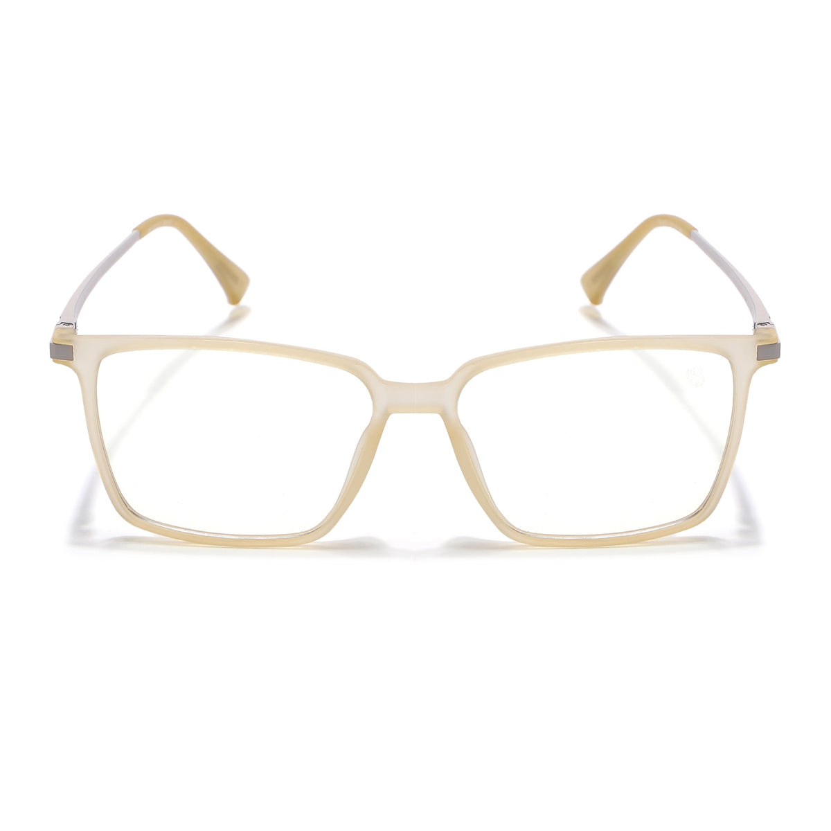 Eyejack Domino Yellow Square Eyeglasses for Men & Women (TR1007FCL1711-C12)