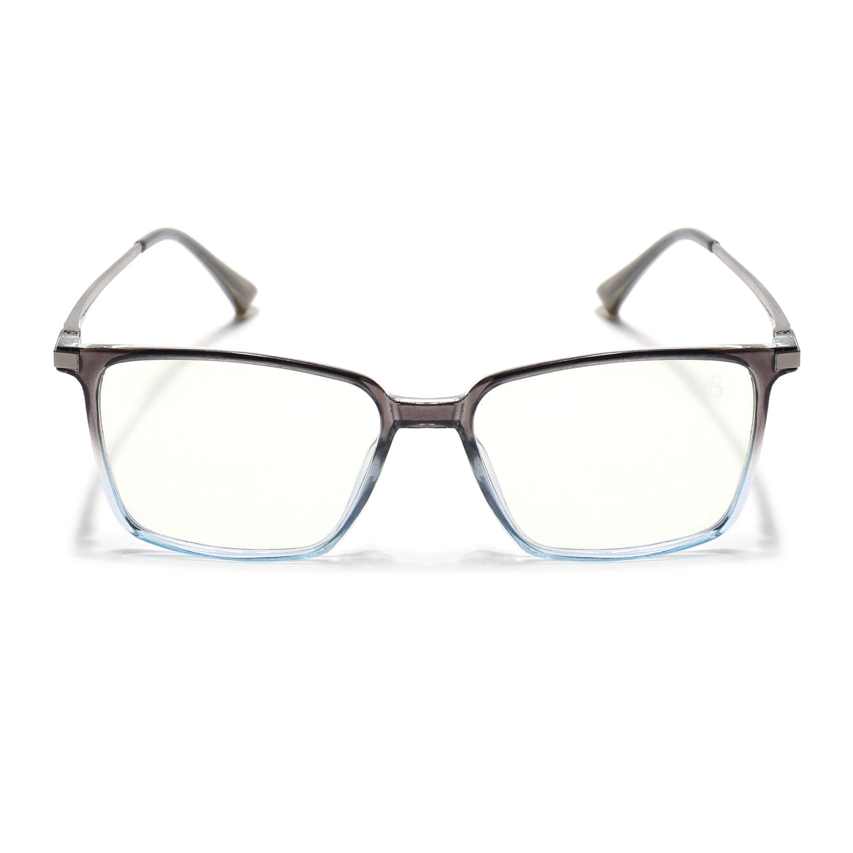 Eyejack Domino Black & Clear Square Eyeglasses for Men & Women (TR1007FCL1712-C13)