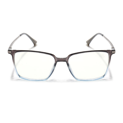 Eyejack Domino Black & Clear Square Eyeglasses for Men & Women (TR1007FCL1712-C13)