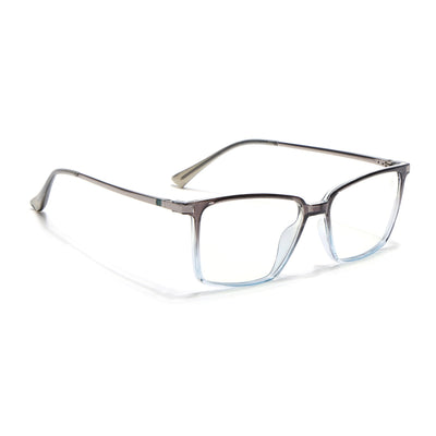 Eyejack Domino Black & Clear Square Eyeglasses for Men & Women (TR1007FCL1712-C13)