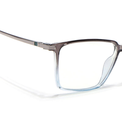 Eyejack Domino Black & Clear Square Eyeglasses for Men & Women (TR1007FCL1712-C13)