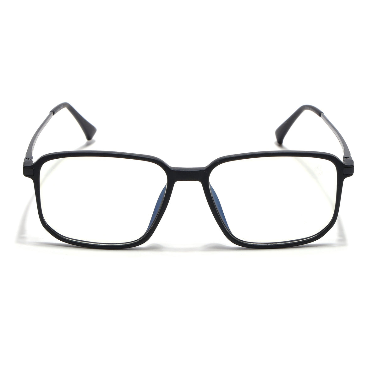 Eyejack Domino Matt Black Rectangle Eyeglasses for Men & Women (TR1008FCL1715-C2)