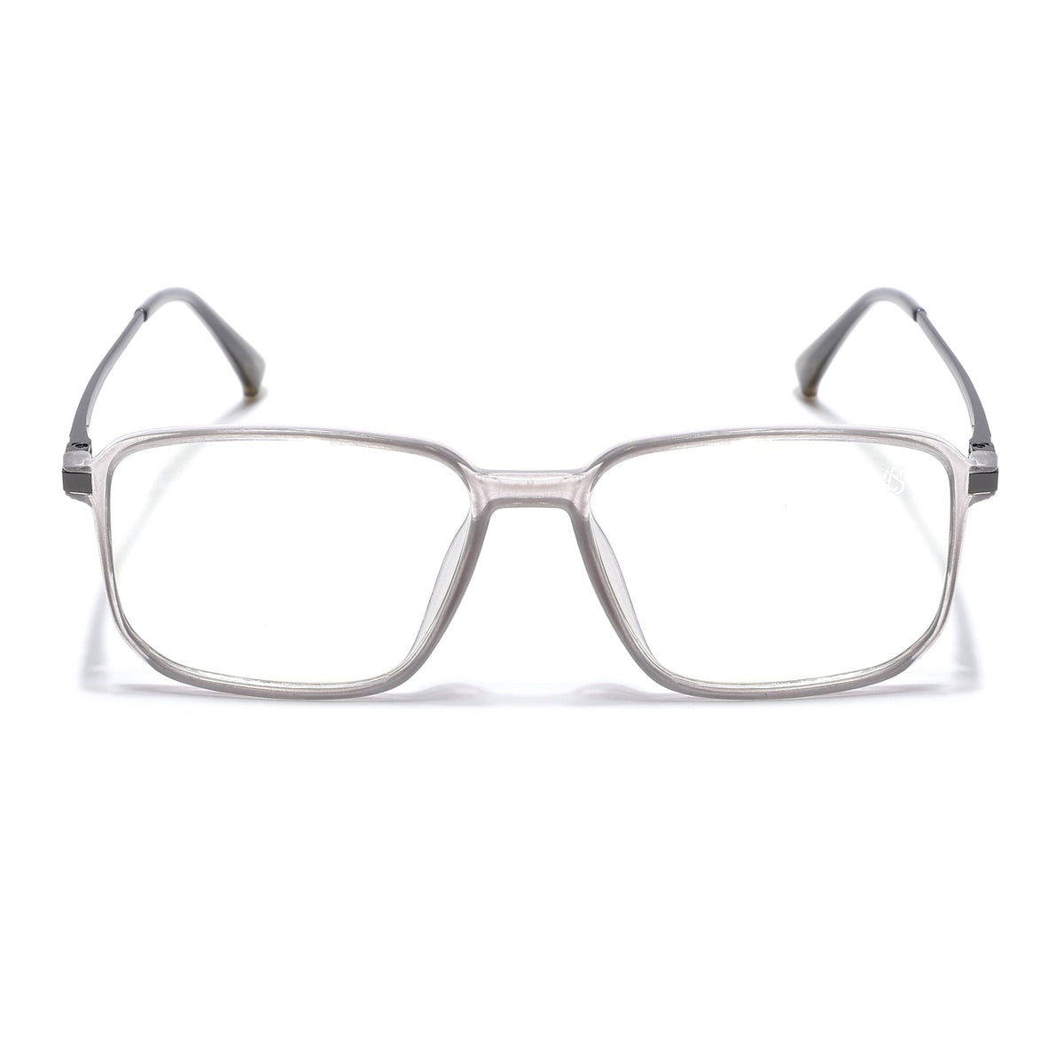 Eyejack Domino Transparent Rectangle Eyeglasses for Men & Women (TR1008FCL1716-C3)