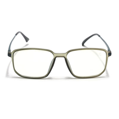 Eyejack Domino Olive Rectangle Eyeglasses for Men & Women (TR1008FCL1720-C7)