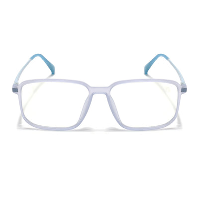 Eyejack Domino Light Purple Rectangle Eyeglasses for Men & Women (TR1008FCL1722-C9)