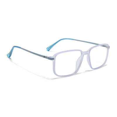 Eyejack Domino Light Purple Rectangle Eyeglasses for Men & Women (TR1008FCL1722-C9)