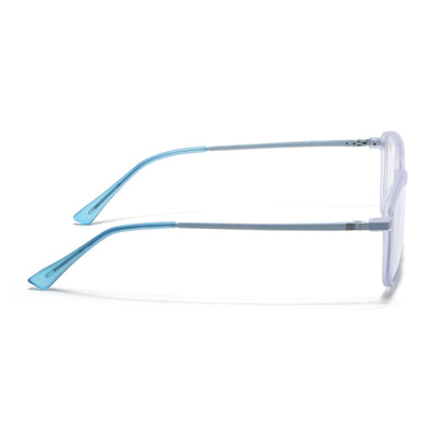 Eyejack Domino Light Purple Rectangle Eyeglasses for Men & Women (TR1008FCL1722-C9)