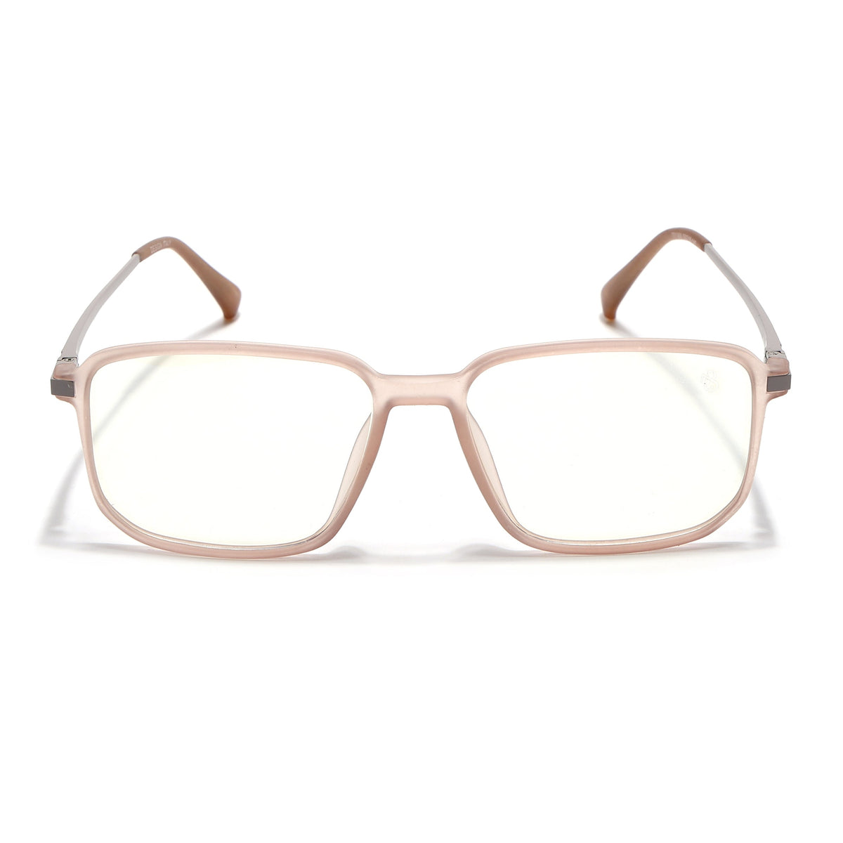 Eyejack Domino Matt Brown Rectangle Eyeglasses for Men & Women (TR1008FCL1724-C11)