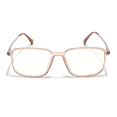 Eyejack Domino Matt Brown Rectangle Eyeglasses for Men & Women (TR1008FCL1724-C11)