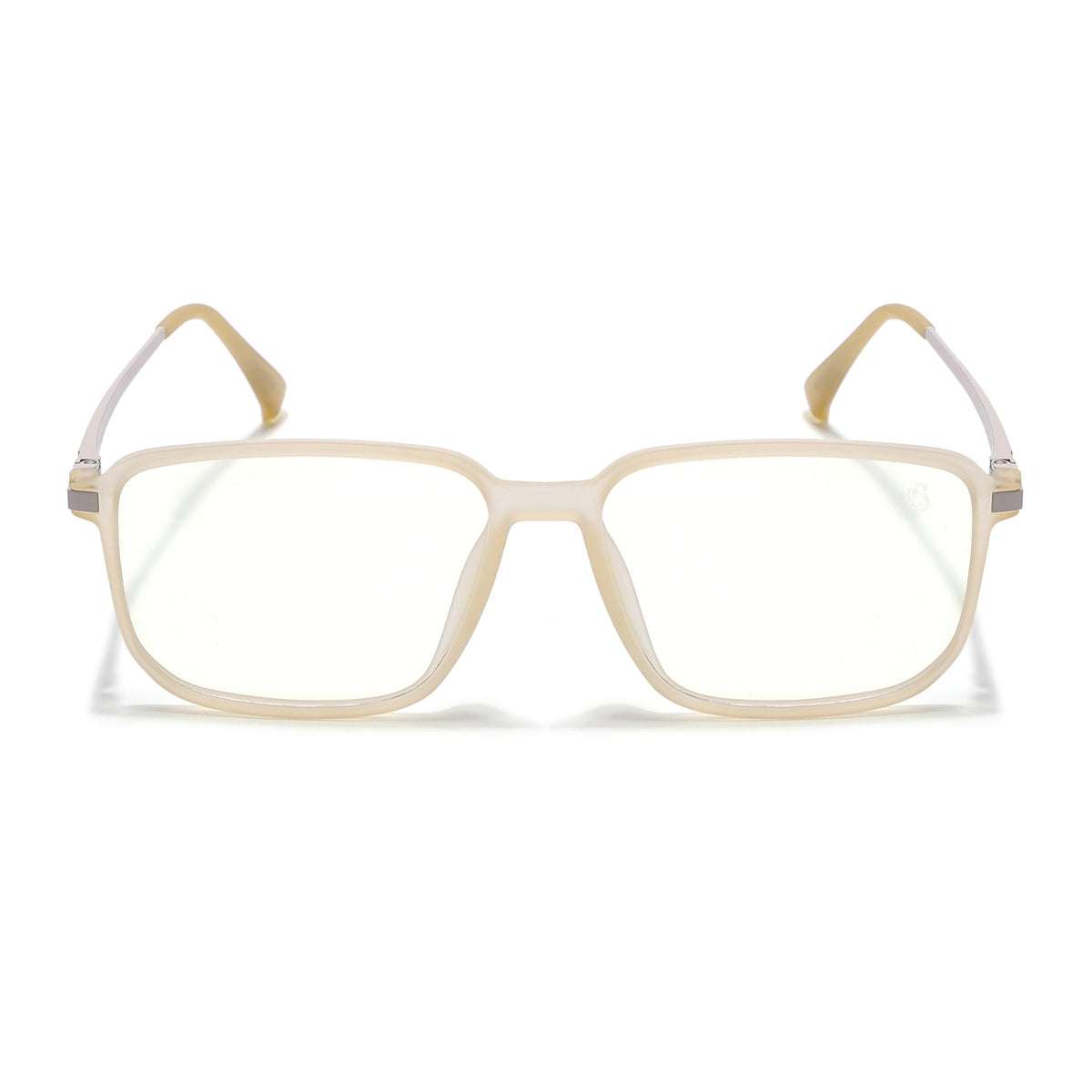 Eyejack Domino Yellow Rectangle Eyeglasses for Men & Women (TR1008FCL1725-C12)