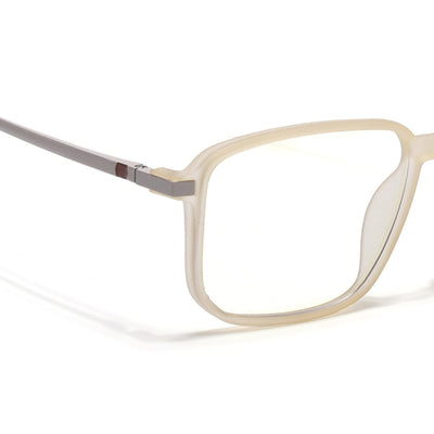 Eyejack Domino Yellow Rectangle Eyeglasses for Men & Women (TR1008FCL1725-C12)