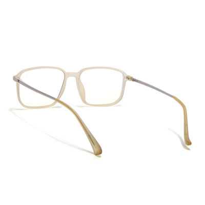 Eyejack Domino Yellow Rectangle Eyeglasses for Men & Women (TR1008FCL1725-C12)